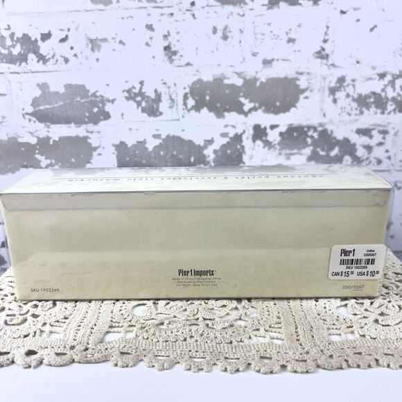 Pier 1 Moroccan style Beaded Napkin rings Copper Tone Burgundy Boho Set Of 4 - Picture 3 of 4